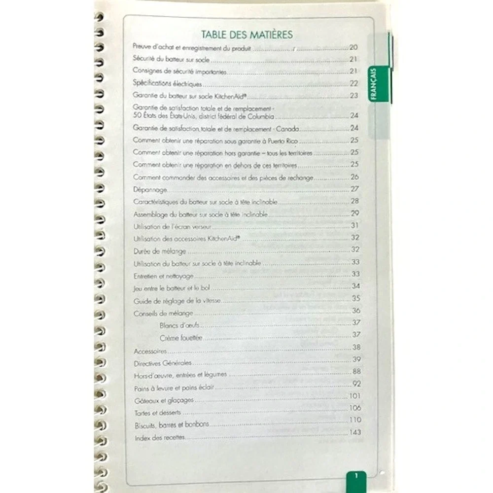 Instructions & Recipes for Your Kitchenaid Stand Mixer Manual 9709785 Rev D 2011
